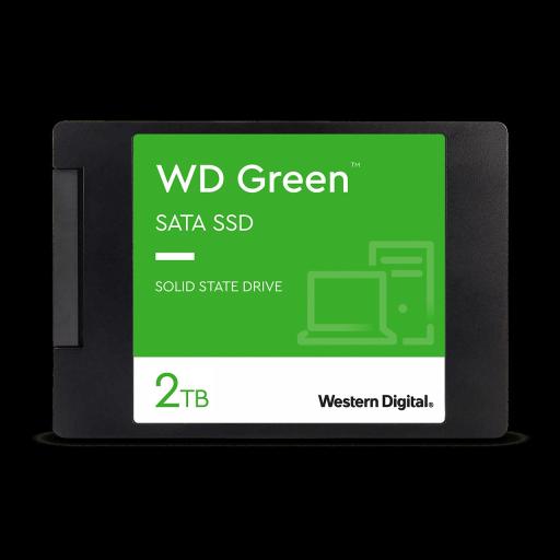 [WESTERNDIGITAL_WDS200T2G0A] Western Digital UNIDAD SSD 2.5 WD 2TB (WDS200T2G0A) GREEN, SATA3, 7MM, 3D NAND