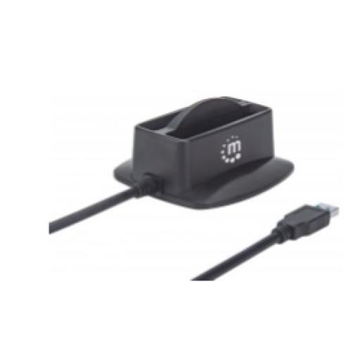 [MANHATTAN_151955] Base de conexión dual USB 3.0 SuperSpeed y disco duro SATA Manhattan.