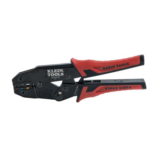 [KLEINTOOLS_3005-CR] Klein Tools Pinza Ponchadora para Terminales con Aislamiento en Cable de Cobre Sólido y Trenzado de 10-22 AWG.