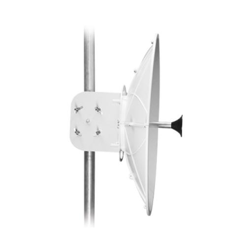 [TXPRO_TXPD34B11] txPRO Antena direccional para B11, Doble polaridad, 10 a 11.7 GHz, 2 ft, Alta ganancia en 34 dBi, Montaje incluido