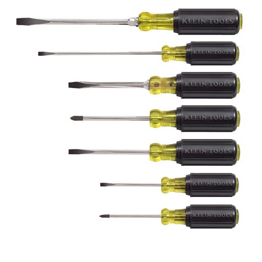 [KLEINTOOLS_85076] Klein Tools Juego de Desarmadores de Punta Plana y Phillips (7 Piezas).