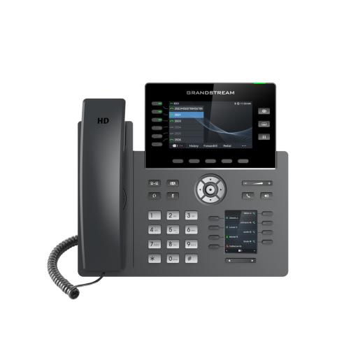 [GRANDSTREAMNETWORKS_GRP-2616] Grandstream Networks Teléfono IP Wi-Fi, Grado Operador, 6 líneas SIP con 6 cuentas, pantalla a color 4.3", puertos Gigabit, Bluetooth, PoE, codec Opus, IPV4/IPV6 con gestión en la nube GDMS
