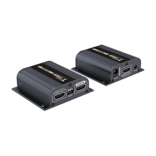 [EPCOM_TT372EDID] Epcom Kit Extensor HDMI para distancias de 50 metros / Soporta resoluciones 720 y 1080P @ 60 Hz / Cat 6, 6a y 7 / Salida Loop en el Tx para visualización local /  Configuración EDID / Soporta control remoto del equipo fuente / Alimente solo el Tx 