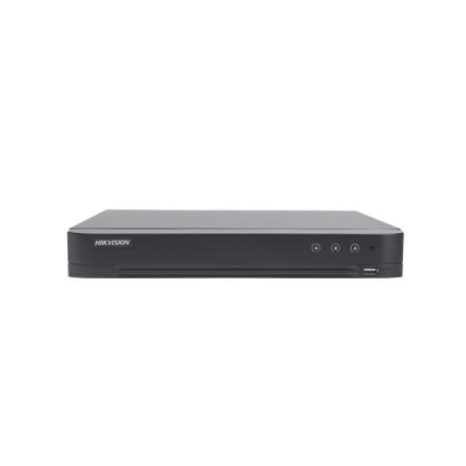 [HIKVISIONDIGITALTECHNOLOGY_IDS-7204HQHI-M1/S(C)] Hikvision Digital Technology DVR 4 Canales TurboHD + 2 Canales IP / 5 Megapixel Lite - 3K Lite / Acusense (Evista falsas alarmas) / Audio por Coaxitron / 1 Bahía de Disco Duro / Salida de Video en Full HD 