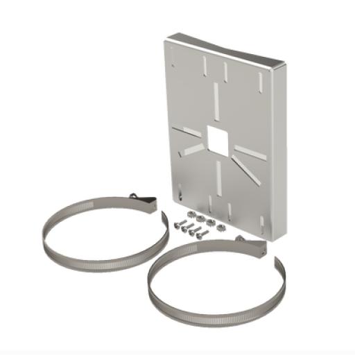 [EPCOM_SYS-PM-01V3] Epcom Montaje universal galvanizado para instalación de cámaras en poste 2" a 5" color gris galvanizado