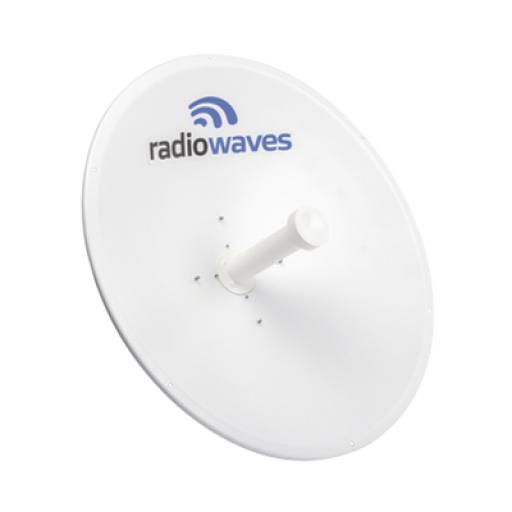 [RADIOWAVES_SPD2-5WNS] RadioWaves Antena Direccional de alto desempeño, Dimensiones (2 ft), Ganancia de 29 dBi, 4.9-6 GHz, Conectores N-hembra, Fácil instalación, Preensamblada, Montaje incluido