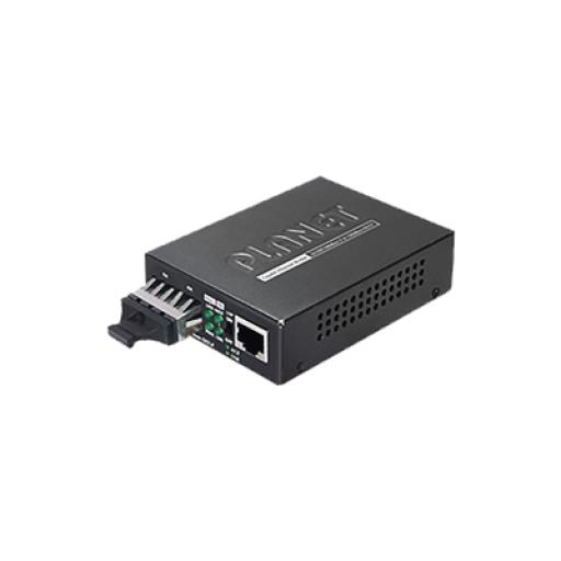 [PLANET_GT-802S] Planet Convertidor de medios 1000 Mbps UTP/fibra óptica Mono-Modo hasta 20 Km, conector SC