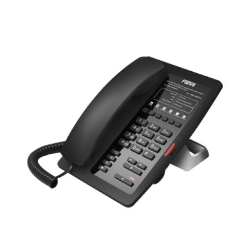 [FANVIL_H3F] Fanvil Teléfono IP para Hotelería, profesional con 6 teclas programables para servicio rápido (Hotline), plantilla personalizable con PoE 