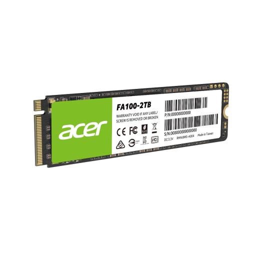 [ACER_BL.9BWWA.121] Acer UNIDAD SSD ACER FA100 2TB M.2 NVME 3000MB/S (BL.9BWWA.121)