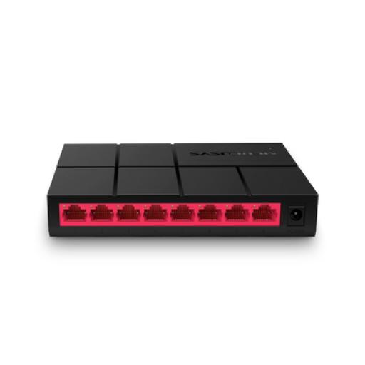 [MERCUSYS_MS108G] Mercusys Switch NO Administrable / Para escritorio / 8 puertos 10/100/1000 Mbps / Diseño Compacto / Plug and Play