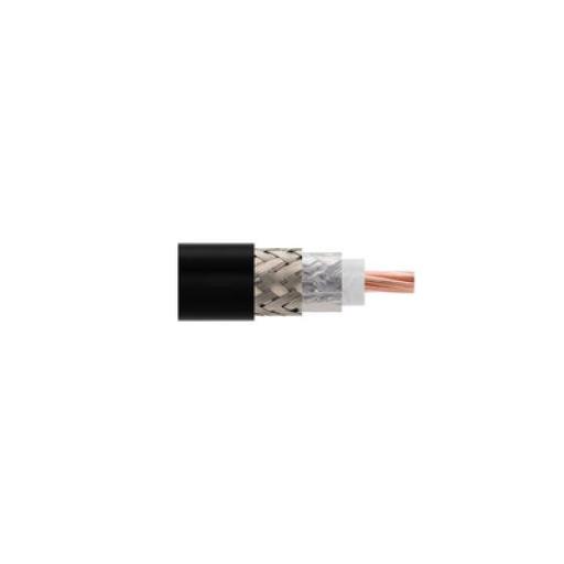 [TIMESMICROWAVESYSTEMS_LMR-600UF] Times Microwave Systems Metro de Cable Coaxial 50 Ohm, LMR600 Ultra Flexible, Cobre Trenzado de Núcleo, Cinta de Aluminio y Malla de Cobre Estañado para el Blindaje