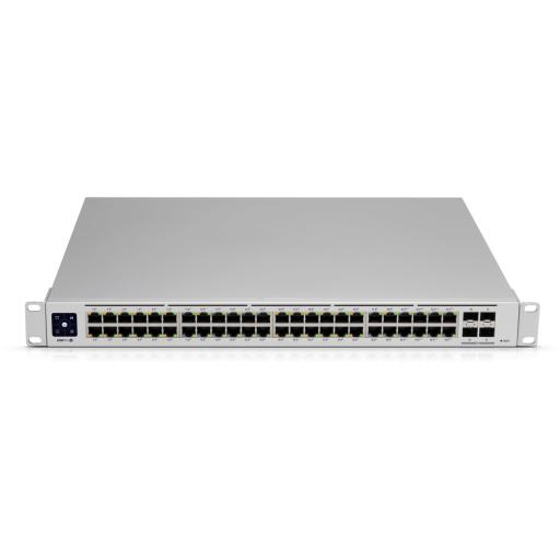 [UBIQUITINETWORKS_USW-PRO-48] Ubiquiti Networks UniFi Switch USW-Pro-48, Capa 3 de 48 puertos Gigabit RJ-45 + 4 puertos 1/10G SFP+, pantalla informativa