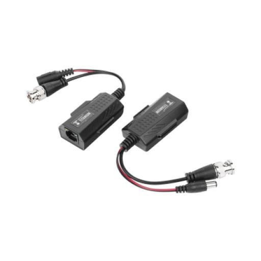 [EPCOM_TT-101-PV-TURBO] Epcom Kit de transceptores activos con conector para alimentación (12V/24Vcc/AC) TurboHD para aplicaciones de video por UTP Cat5e/6 en HD. Distancia de hasta 150 m en 4K 