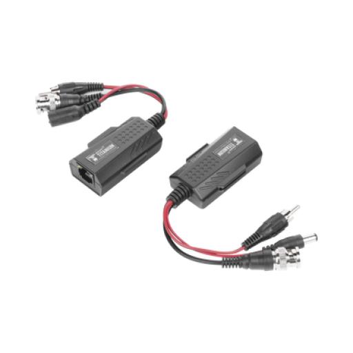 [EPCOM_TT-101-PVA-TURBO] Epcom Kit de transceptores activos, envía alimentación 12V/24Vcc/AC, video y audio a una distancia de hasta 150 m en 4K para aplicaciones de video por UTP Cat 5e / 6 en alta definición. 