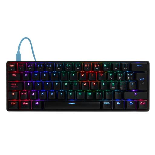 [GAMEFACTOR_KBG560-BL] Game Factor KBG560 teclado USB QWERTY Español Negro