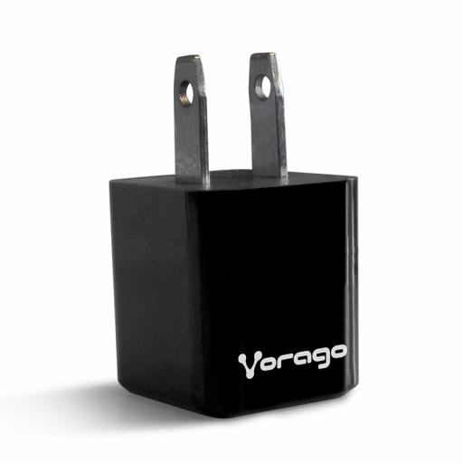 [VORAGO_AU-105-BK] Vorago CARGADOR PARA PARED VORAGO 1 PUERTO USB NEGRO BLISTER (AU-105-BK)