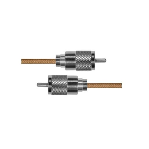 [EPCOM_SUHF-142-UHF-30] Epcom Cable Coaxial RG-142/U de 30 cm, con conectores UHF Macho a UHF Macho (PL-259).