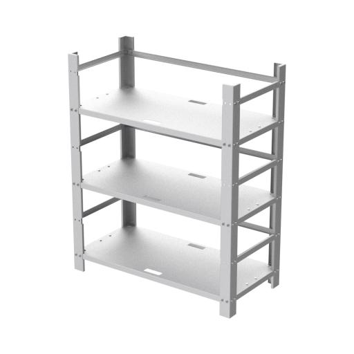 [EPCOM_EI-RACK-12BAT] Epcom Estante Galvanizado de 3 Niveles para Instalación de 12 Baterías de Ciclo Profundo Similares a la PL-110-D12.