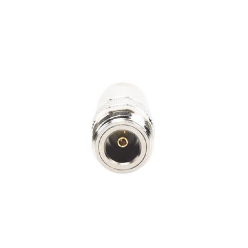 [RFINDUSTRIES_RFT-1234] RF Industries Adaptador en Línea de Conector TNC Macho a N Hembra, Níquel/ Oro/ Teflón.