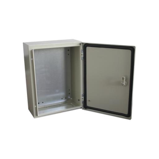 [PRECISION_PST-3040-20A] Precision Gabinete de Acero IP66 Uso en Intemperie (300 x 400 x 200 mm) con Placa Trasera Interior de Metal y Compuerta Inferior Atornillable (Incluye Chapa y Llave T).