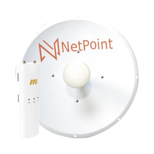 [MIMOSANETWORKS_C5CNP1KIT] Mimosa Networks Kit de radio C5C con antena NP1-GEN2 de 30 dBi , Frecuencia (4.9-6.2 GHz), incluye jumper, PoE y cable de alimentación, ideal para distancias de hasta 30km