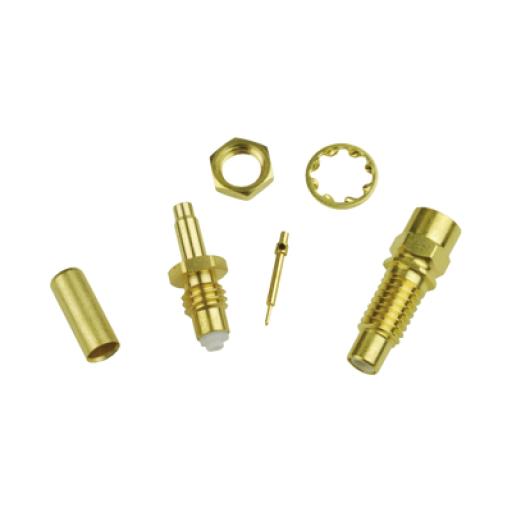 [NEWARK_90F2590] NEWARK Conector Jack SMC de Anillo Plegable para Cable RG-316 y Montaje en Chasis.