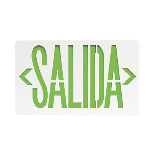 [SFIRE_SF820X] SFire Letrero LED DUAL de SALIDA Universal con alto brillo/uso en pared, lateral o techo/Batería de Respaldo Incluida.