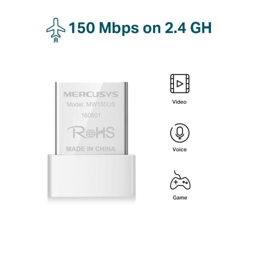 [TPLINK_MW150US] TPLINK ADAPTADOR MINI N150 MERCUSYS / MW150US