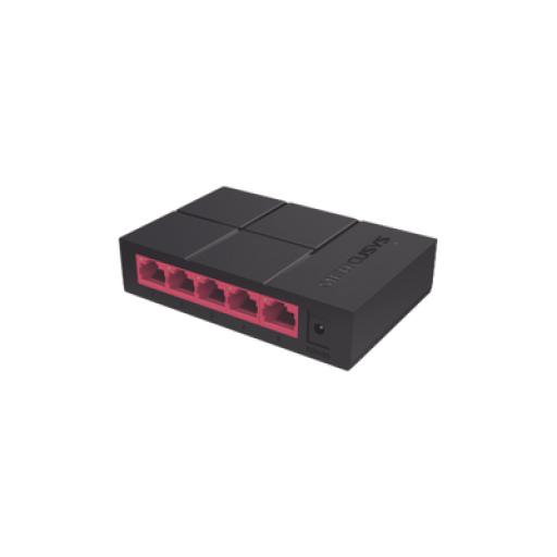 [MERCUSYS_MS105G] Mercusys Switch NO Administrable / Para escritorio / 5 puertos 10/100/1000 Mbps / Diseño Compacto / Plug and Play