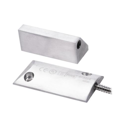 [SFIRE_SF-3014-J] SFire Contacto magnético para piso uso rudo con 55cm de cable blindado / GAP 80mm /  NC