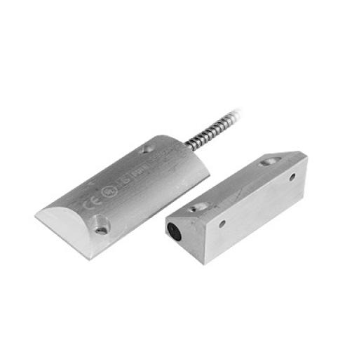 [SFIRE_SF-3014-J] SFire Contacto magnético para piso uso rudo con 55cm de cable blindado / GAP 80mm /  NC