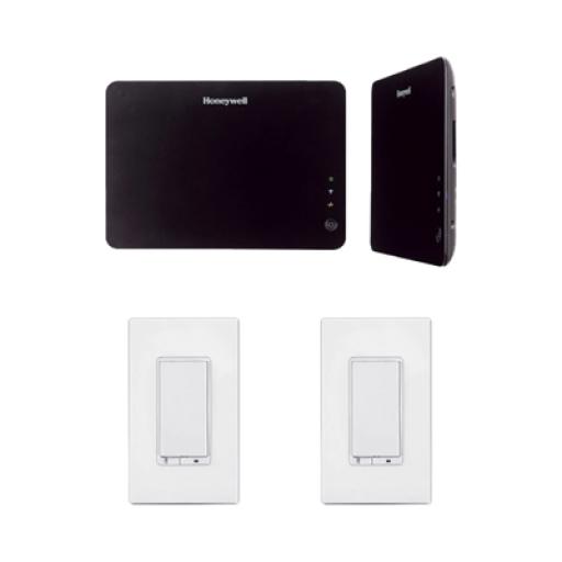 [HONEYWELLHOMERESIDEO_VAMZW] HONEYWELL HOME RESIDEO Controlador VAM para Automatización de iluminación, clima, cerraduras, portones electricos, incluye Atenuador de Iluminación 46564 y apagador 46562
