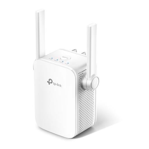 [TPLINK_RE205] TPLINK Repetidor / Extensor de Cobertura WiFi AC, 750 Mbps, doble banda 2.4 GHz y 5 GHz, con 1 puerto 10/100 Mbps con 2 antenas externas