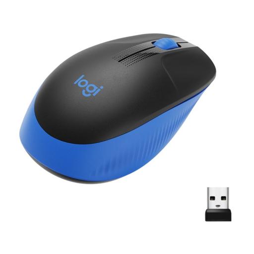 [LOGITECH_910-005903] Mouse Inalámbrico LOGITECH M190 Azul Inalámbrico
