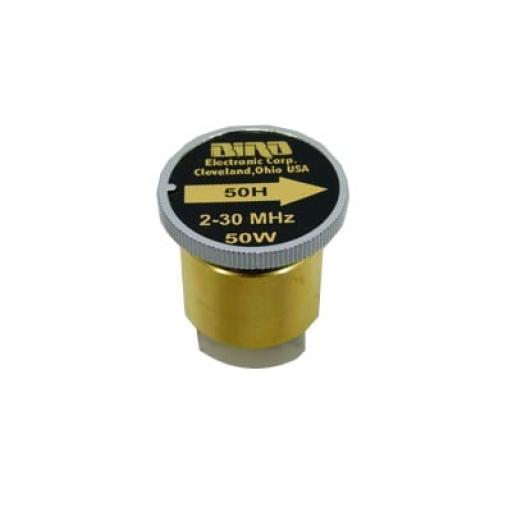 [BIRDTECHNOLOGIES_50H] Bird Technologies Elemento de 50 Watt en linea 7/8" para Wattmetro BIRD 43 en Rango de Frecuencia de 2 a 30 MHz.