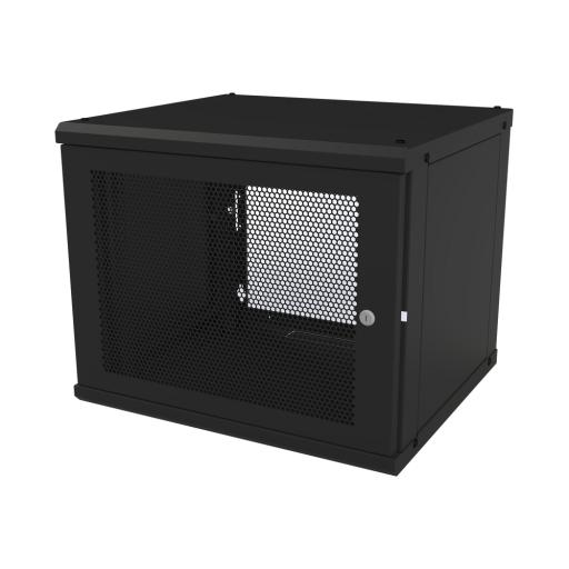 [LINKEDPROBYEPCOM_SR-1909-GFP-VR2] LINKEDPRO BY EPCOM Gabinete de Pared Fijo, Puerta Perforada, con Rack de 19in, 9 Unidades de Rack