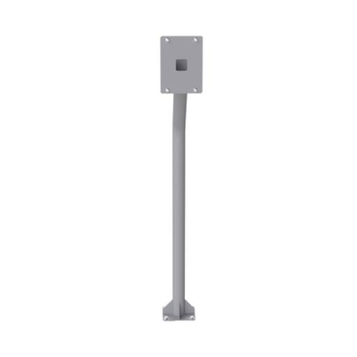 [EPCOM_POSTE-INT] Epcom Base tipo tubular para instalación de cubierta BASEINT de videoporteros o interfones IP Fanvil y Grandstream, altura de 1.2 metros, pintura electrostática color gris.