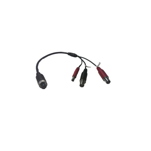 [HIKVISIONDIGITALTECHNOLOGY_DS-MP2130/BNC] Hikvision Digital Technology Cable Adaptador Tipo Aviación a BNC para Cámaras en DVR Móvil HIKVISION / 30 cm de Largo