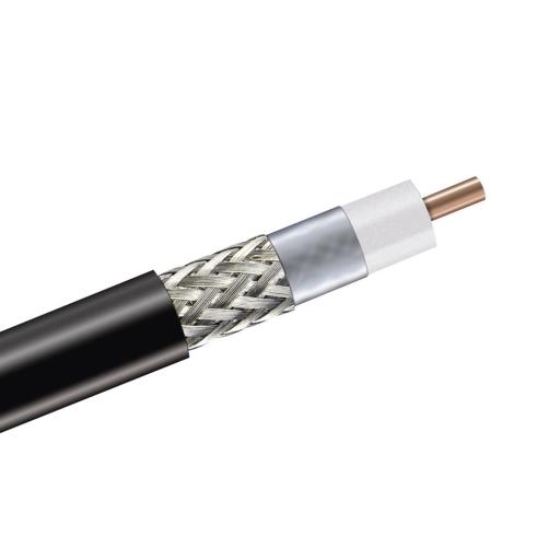 [COMMSCOPE_CNT-400/1000] CommScope Cable coaxial 90% de blindaje, certificación RoHS, conductor de cobre revestido de aluminio, 50 Ohms, Carrete de 300 m