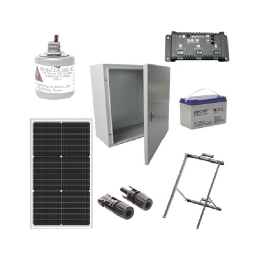 [EPCOM_PL12K] Epcom Kit Solar de 12 Vcc para alimentar energizador de cerca electrificada 