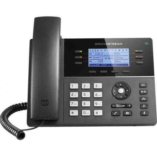 [GRANDSTREAMNETWORKS_GXP-1760W] Grandstream Networks Teléfono IP WiFi Gama media de 6 Líneas con 4 teclas de función, 24 teclas de extensión BLF digital y conferencia de 5 vías PoE