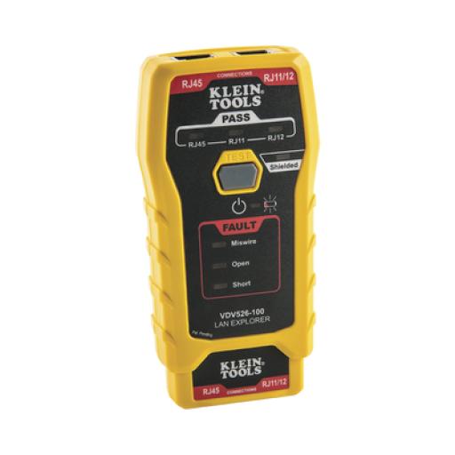 [KLEINTOOLS_VDV526-100] Klein Tools Probador de Cables de Red y Probador de Cables de Datos LAN Explorer™ con Transmisor Remoto.