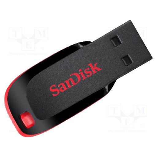 [SANDISK_SDCZ50-032G-B35] Memoria USB SanDisk Cruzer Blade CZ50 32GB USB2.0 NegroRojo
