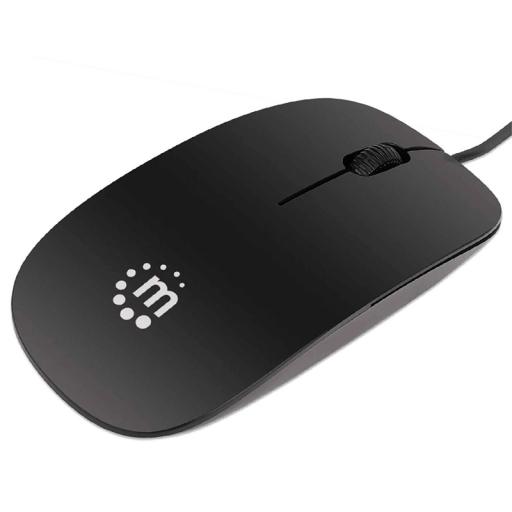 [MANHATTAN_177658] Manhattan Silhouette ratón Ambidextro USB tipo A Óptico 1000 DPI