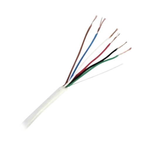 [VIAKON_92-62] Viakon Bobina de Cable de 152 Metros de 6 x 20 AWG / BLINDADO / Color BLANCO / Aplicaciones en Control de Acceso, Audio e Instrumentación