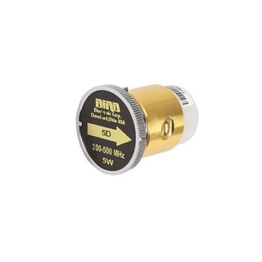 [BIRDTECHNOLOGIES_5D] Bird Technologies Elemento de 5 Watt en Línea 7/8" para Wattmetro BIRD 43 en Rango de Frecuencia de 200 a 500 MHz.