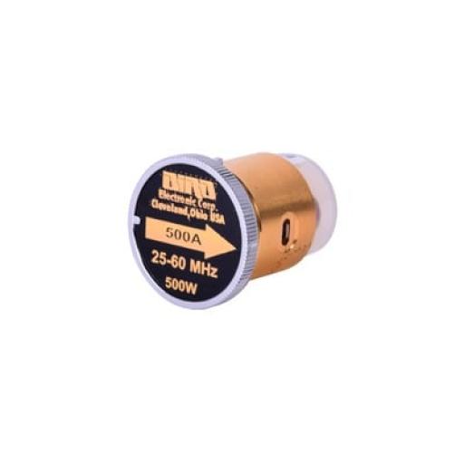 [BIRDTECHNOLOGIES_500A] Bird Technologies Elemento de 500 Watt en Línea 7/8" para Wattmetro BIRD 43 en Rango de Frecuencia de 25 a 60 MHz.