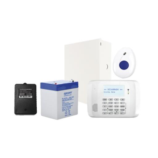 [HONEYWELLHOMERESIDEO_VISTA48LA-FALL] HONEYWELL HOME RESIDEO Kit de Panel de Alarma VISTA48 con Botón de Pánico y Detección de Caídas inalámbrico, Gabinete, Transformador y Batería