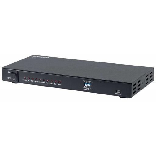 [MANHATTAN_207560] Splitter HDMI 4K de 8 puertos Manhattan Negro.