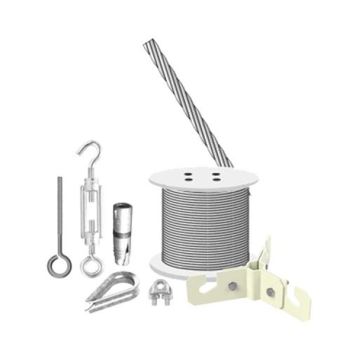 [SYSCOMTOWERS_KIT-RET-6M] SYSCOM TOWERS Kit  de Sujeción de Mástil de 6 Metros a Piso de Concreto. 